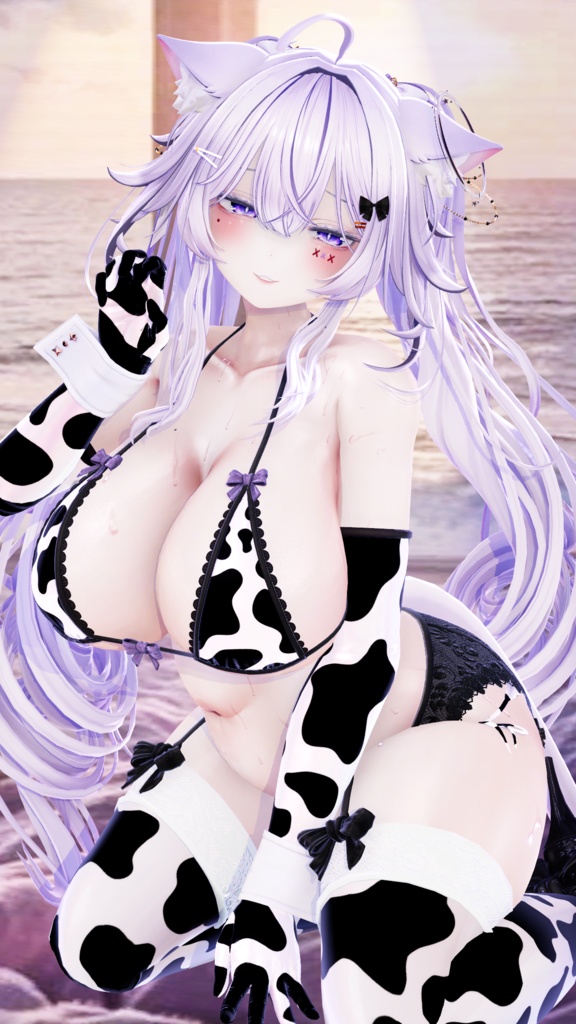 ⛓️GUILTYメイク⛓️Face Blendshape・Eye texture・Makeup等の豪華7点セット!~ギルティメイク~クマリ用