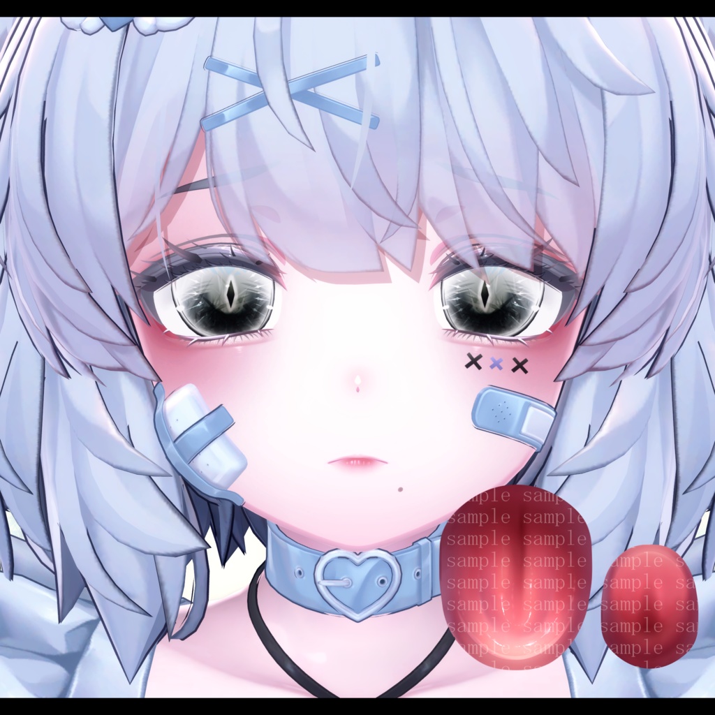 ⛓️GUILTYメイク⛓️Face Blendshape・Eye texture・Makeup等の豪華7点セット!~ギルティメイク~クマリ用