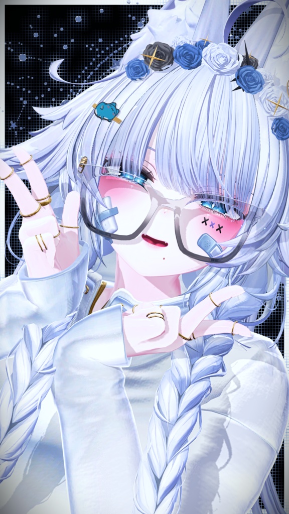 ⛓️GUILTYメイク⛓️Face Blendshape・Eye texture・Makeup等の豪華7点セット!~ギルティメイク~クマリ用