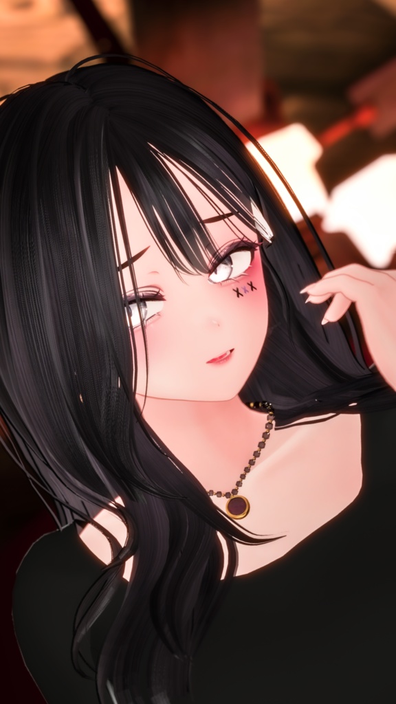 ⛓️GUILTYメイク⛓️Face Blendshape・Eye texture・Makeup等の豪華7点セット!~ギルティメイク~クマリ用