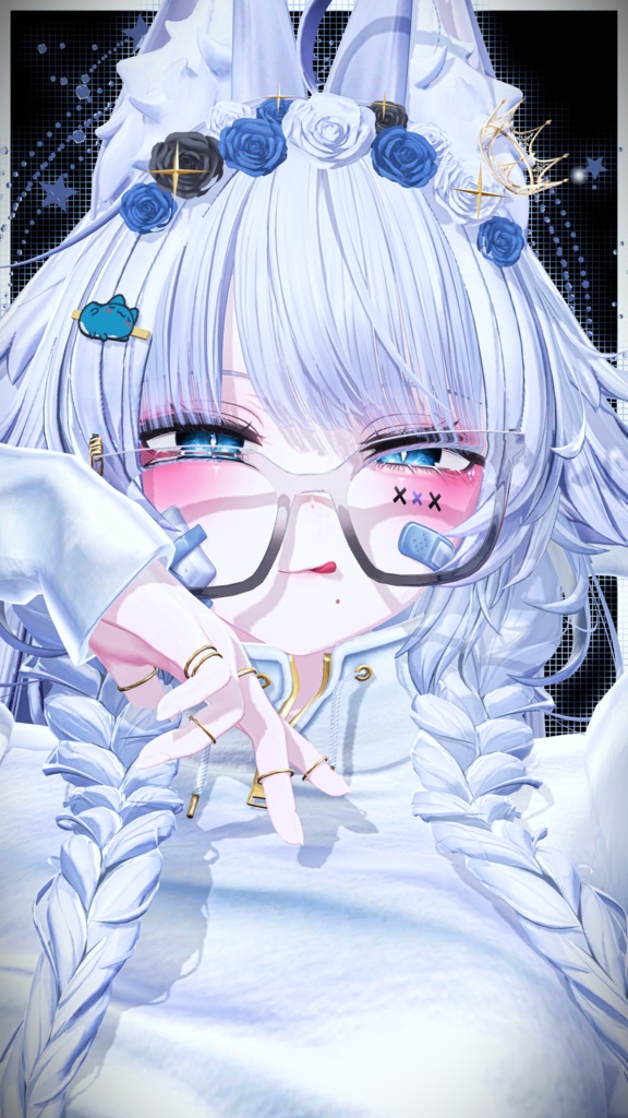 ⛓️GUILTYメイク⛓️Face Blendshape・Eye texture・Makeup等の豪華7点セット!~ギルティメイク~クマリ用