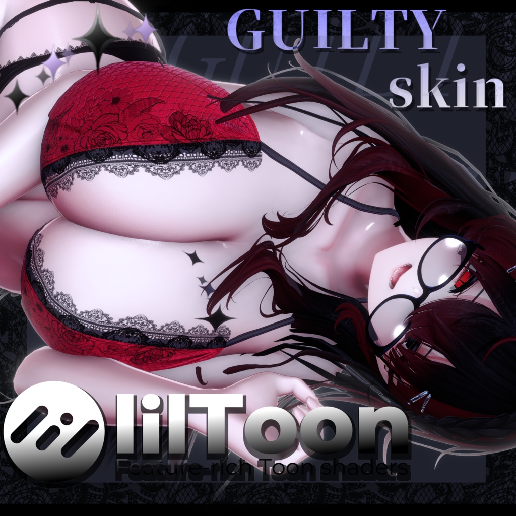 【汎用】～罪肌～ lilToonプリセット ⛓️GUILTY skin⛓️おまけタトゥー入り♡
