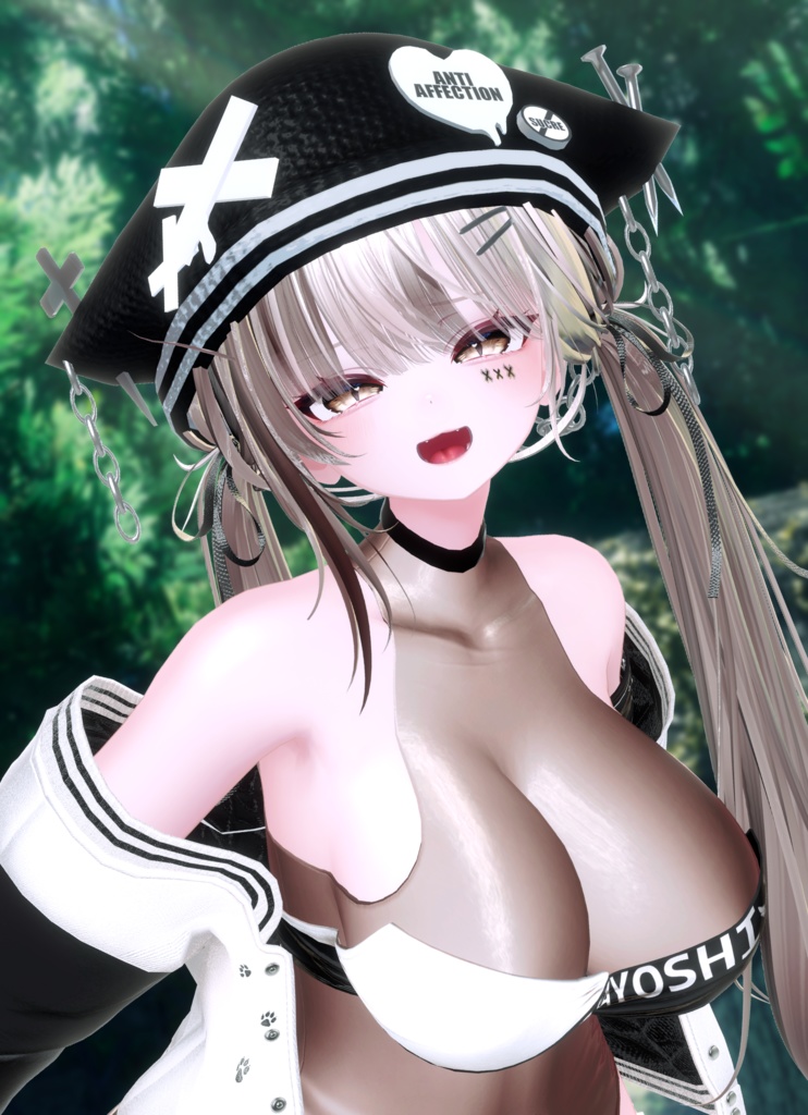 ⛓️GUILTYメイク⛓️Face Blendshape・Eye texture・Makeup等の豪華7点セット!~ギルティメイク~これ一つで誰でも罪な女になれる!ショコラ用