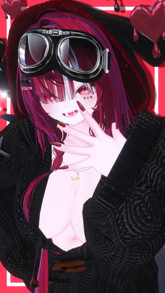 ⛓️GUILTYメイク⛓️Face Blendshape・Eye texture・Makeup等の豪華7点セット!~ギルティメイク~これ一つで誰でも罪な女になれる!ショコラ用