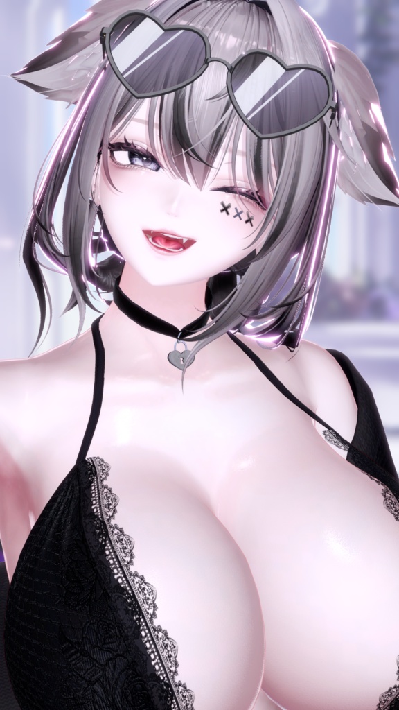 ⛓️GUILTYメイク⛓️Face Blendshape・Eye texture・Makeup等の豪華7点セット!~ギルティメイク~ルミナちゃん用