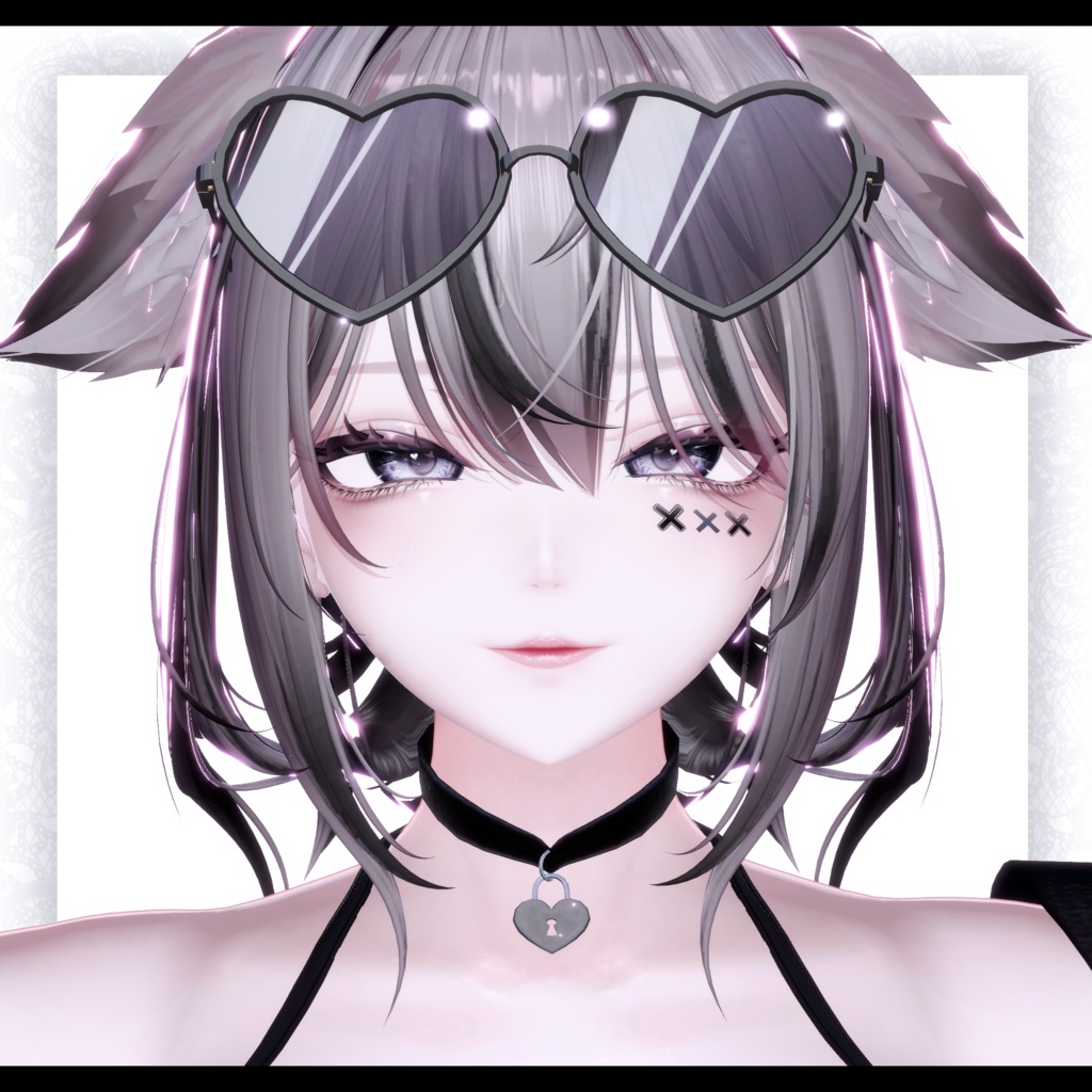 ⛓️GUILTYメイク⛓️Face Blendshape・Eye texture・Makeup等の豪華7点セット!~ギルティメイク~ルミナちゃん用