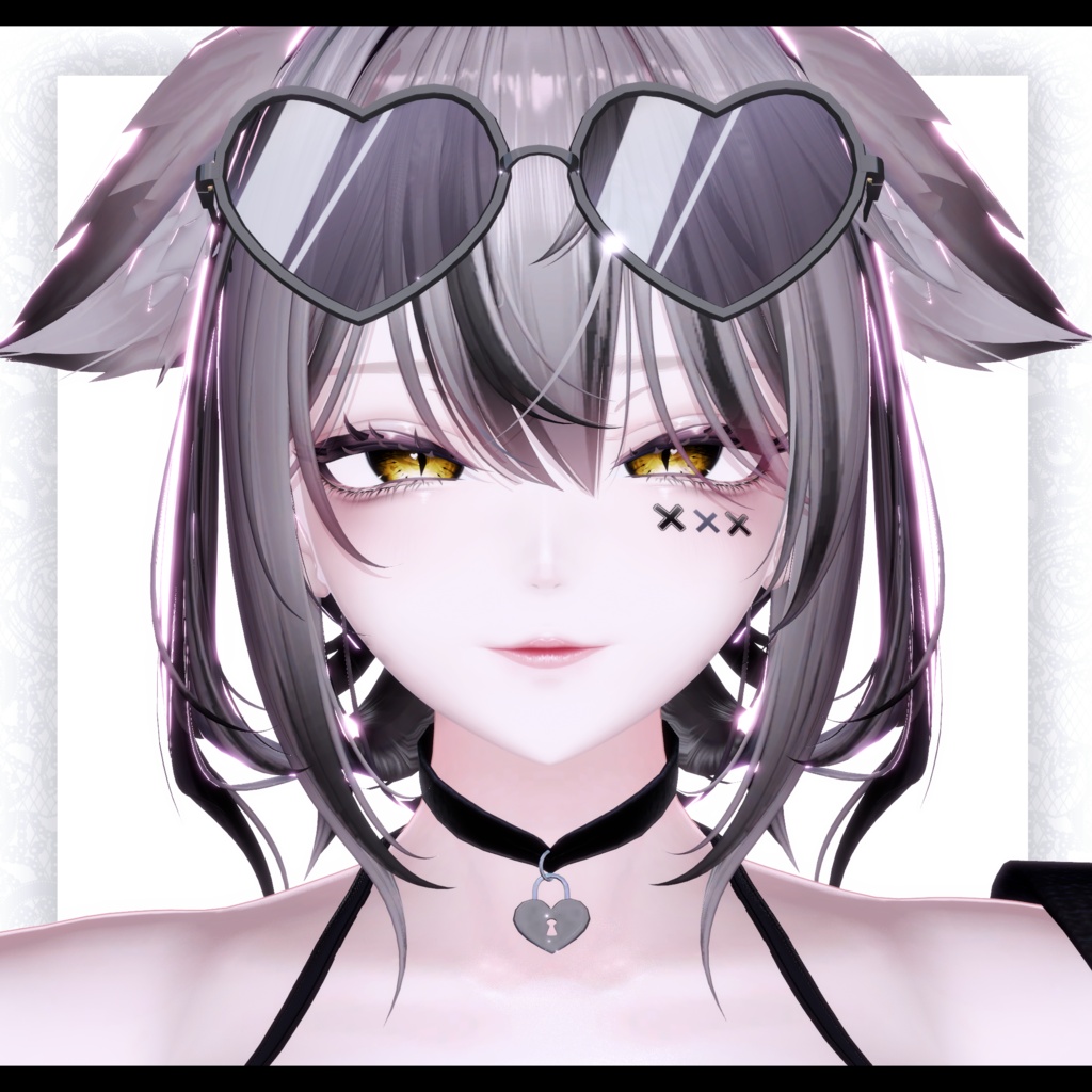 ⛓️GUILTYメイク⛓️Face Blendshape・Eye texture・Makeup等の豪華7点セット!~ギルティメイク~ルミナちゃん用