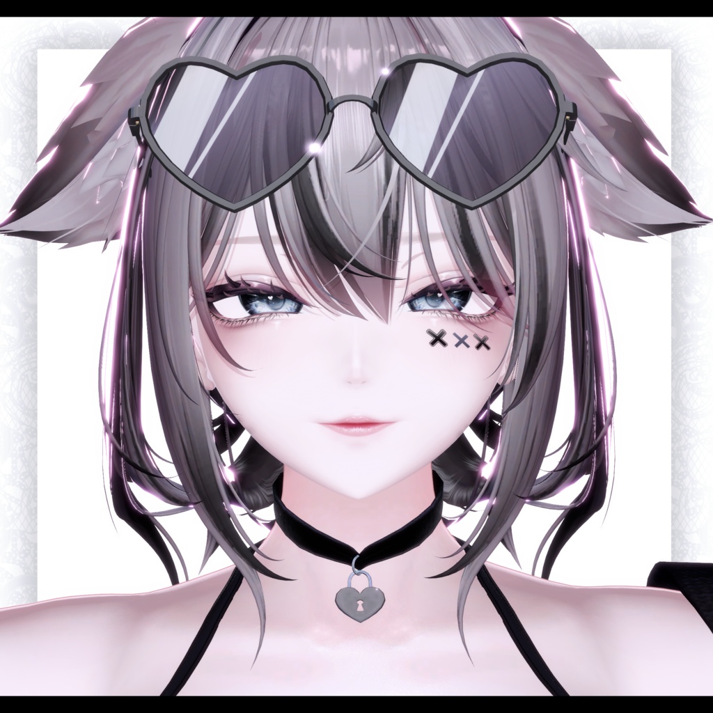 ⛓️GUILTYメイク⛓️Face Blendshape・Eye texture・Makeup等の豪華7点セット!~ギルティメイク~ルミナちゃん用