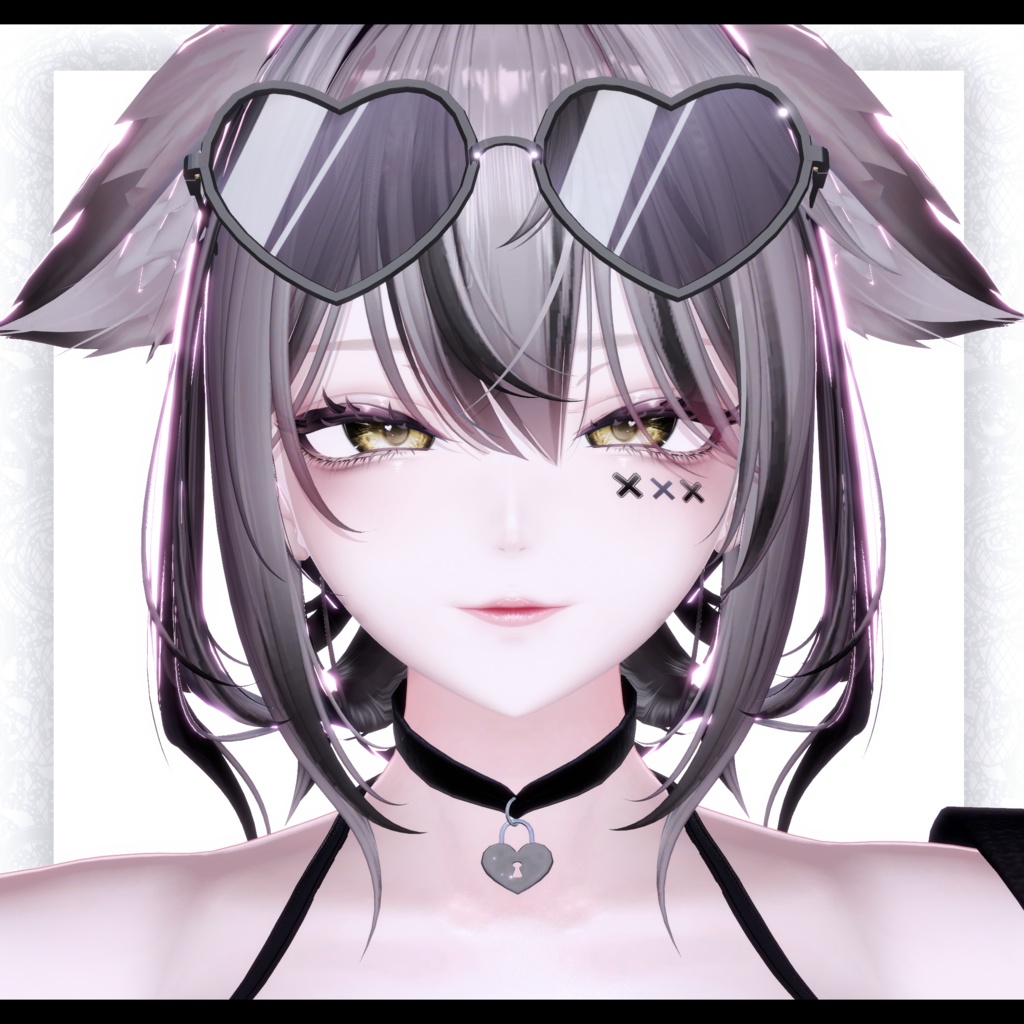⛓️GUILTYメイク⛓️Face Blendshape・Eye texture・Makeup等の豪華7点セット!~ギルティメイク~ルミナちゃん用