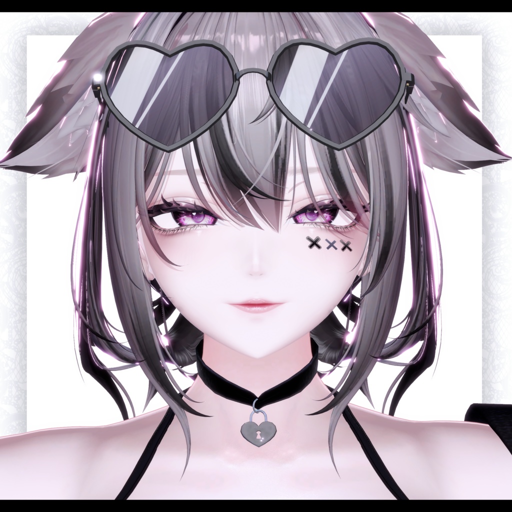 ⛓️GUILTYメイク⛓️Face Blendshape・Eye texture・Makeup等の豪華7点セット!~ギルティメイク~ルミナちゃん用