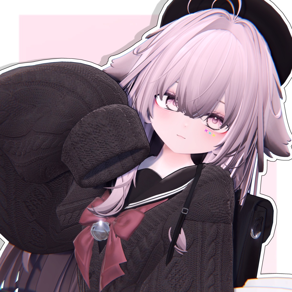 ⛓️GUILTYメイク⛓️Face Blendshape・Eye texture・Makeup等の豪華7点セット!~ギルティメイク~輝夜ちゃん用
