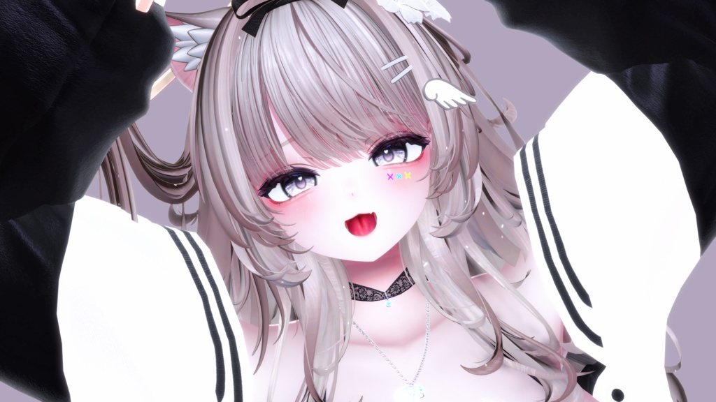 ⛓️GUILTYメイク⛓️Face Blendshape・Eye texture・Makeup等の豪華7点セット!~ギルティメイク~輝夜ちゃん用