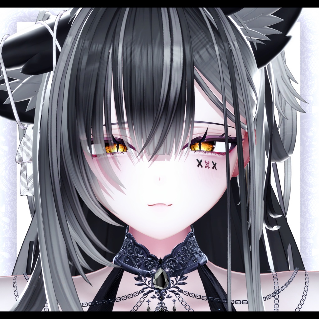 ⛓️GUILTYメイク⛓️Face Blendshape・Eye texture・Makeup等の豪華7点セット!~ギルティメイク~まよ/Mayoちゃん用