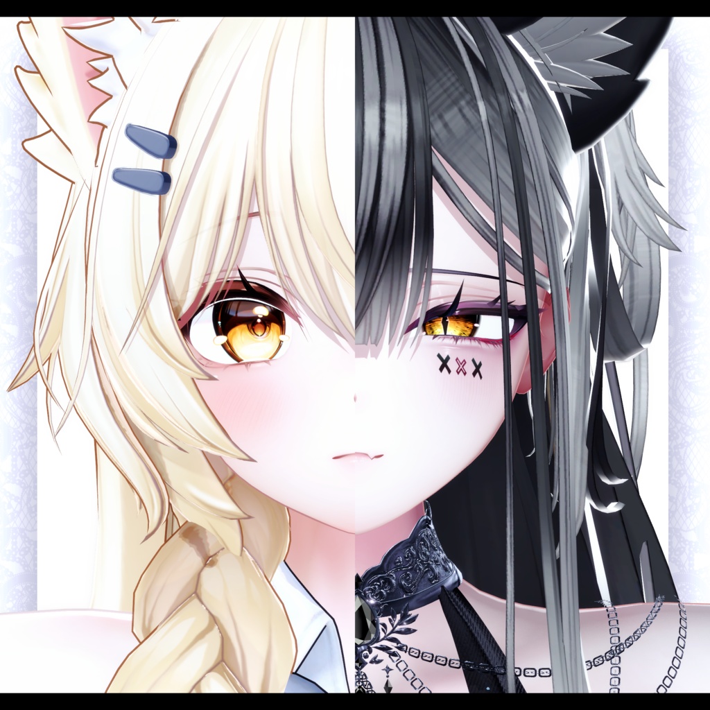 ⛓️GUILTYメイク⛓️Face Blendshape・Eye texture・Makeup等の豪華7点セット!~ギルティメイク~まよ/Mayoちゃん用