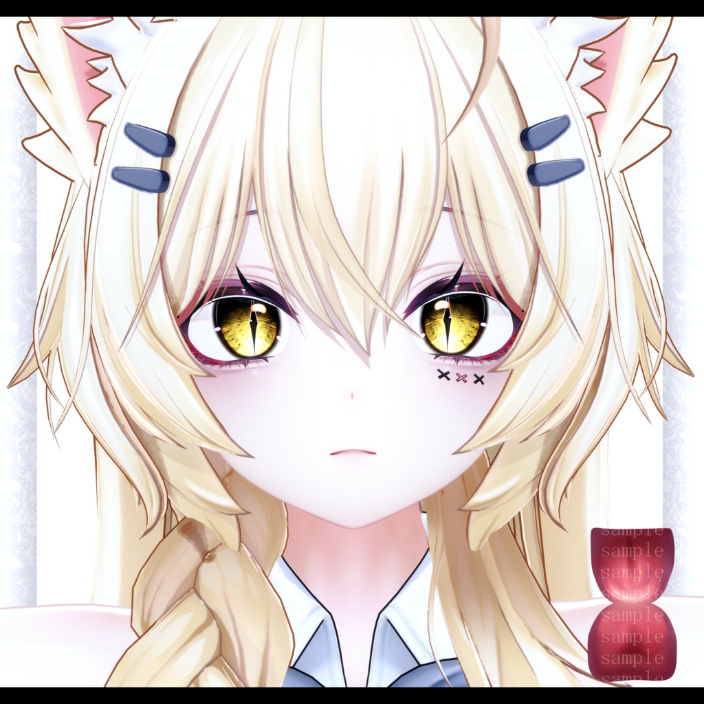 ⛓️GUILTYメイク⛓️Face Blendshape・Eye texture・Makeup等の豪華7点セット!~ギルティメイク~まよ/Mayoちゃん用