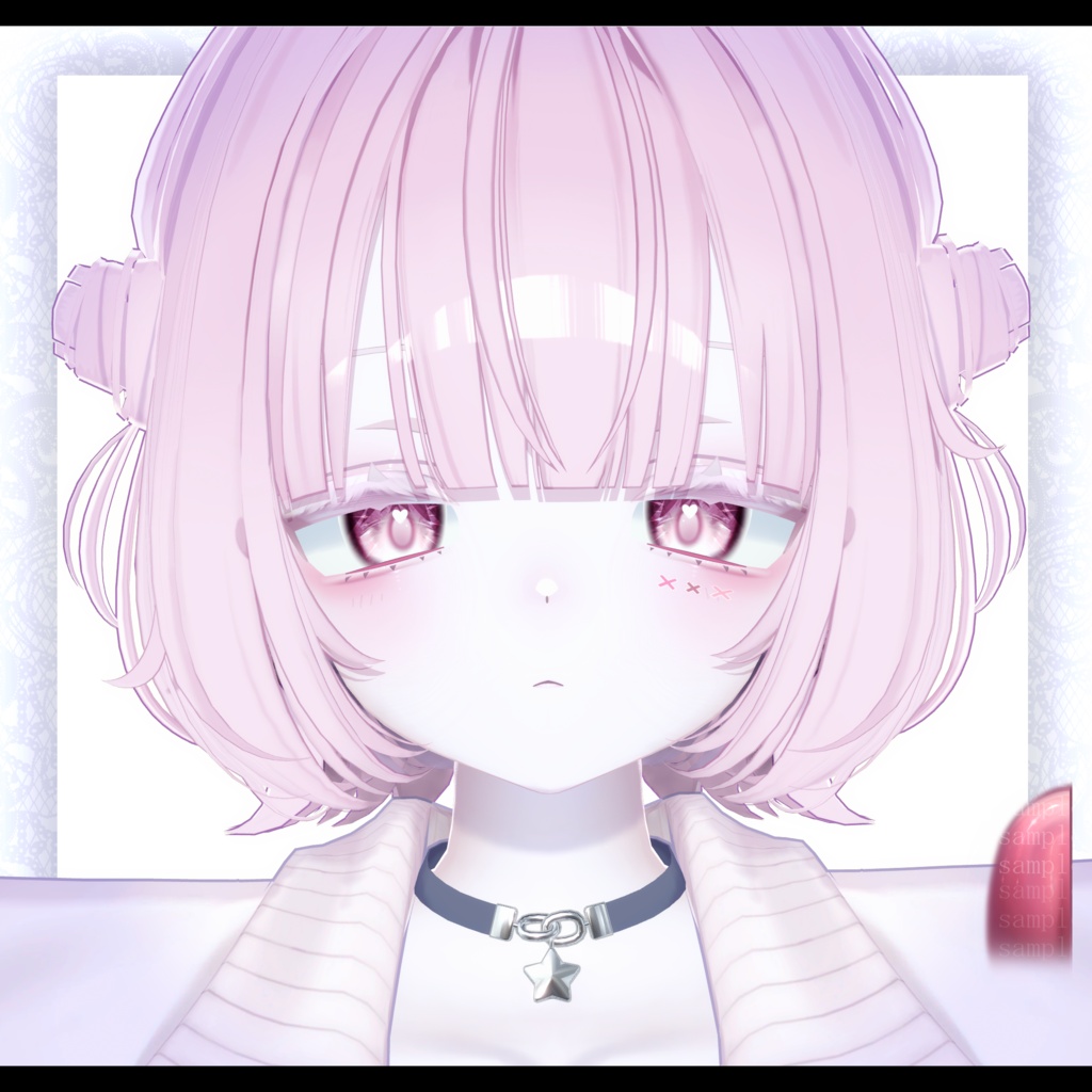 ⛓️GUILTYメイク⛓️Face Blendshape・Eye texture・Makeup等の豪華7点セット!~ギルティメイク~うらら -Urara- 用