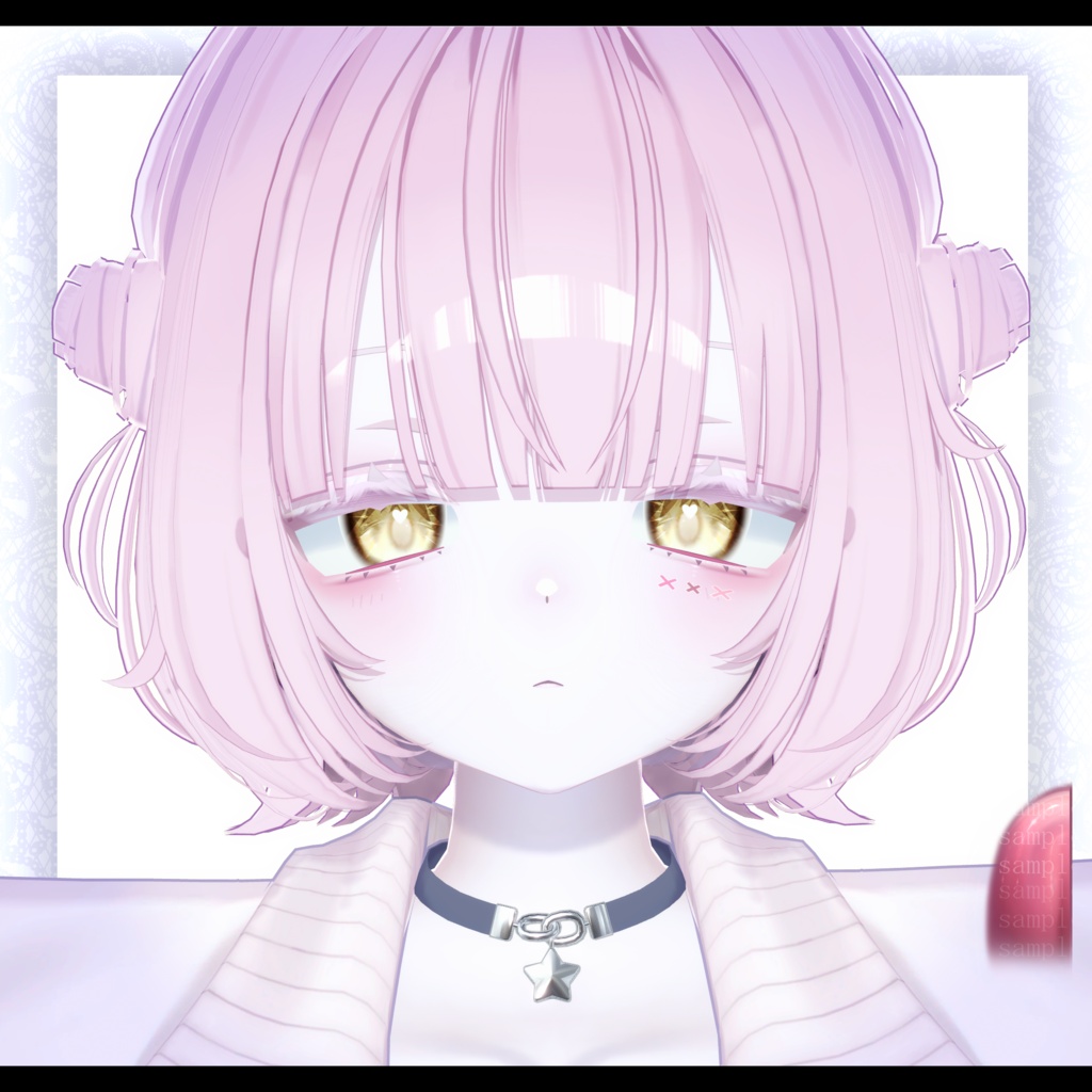 ⛓️GUILTYメイク⛓️Face Blendshape・Eye texture・Makeup等の豪華7点セット!~ギルティメイク~うらら -Urara- 用