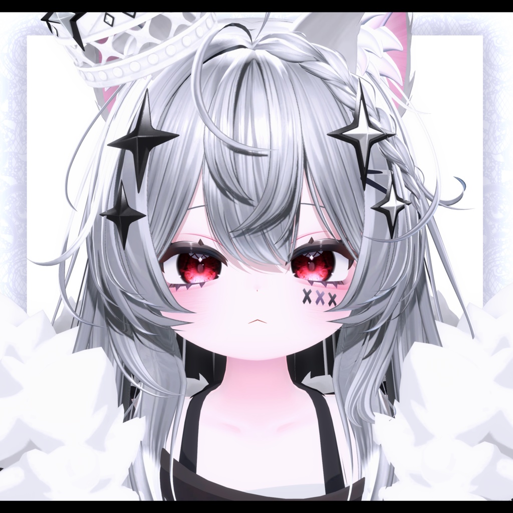 ⛓️GUILTYメイク⛓️Face Blendshape・Eye texture・Makeup等の豪華7点セット!~ギルティメイク~『邪竜メルヴィ』 用
