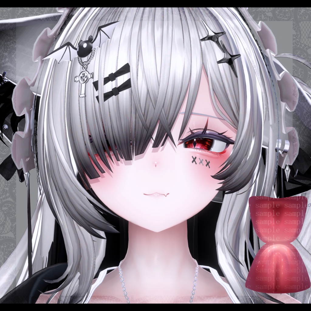 ⛓️GUILTYメイク⛓️Face Blendshape・Eye texture・Makeup等の豪華7点セット!~ギルティメイク~Sio / しお