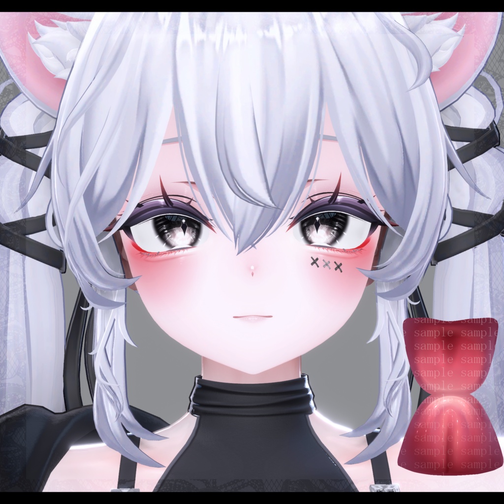 ⛓️GUILTYメイク⛓️Face Blendshape・Eye texture・Makeup等の豪華7点セット!~ギルティメイク~Sio / しお