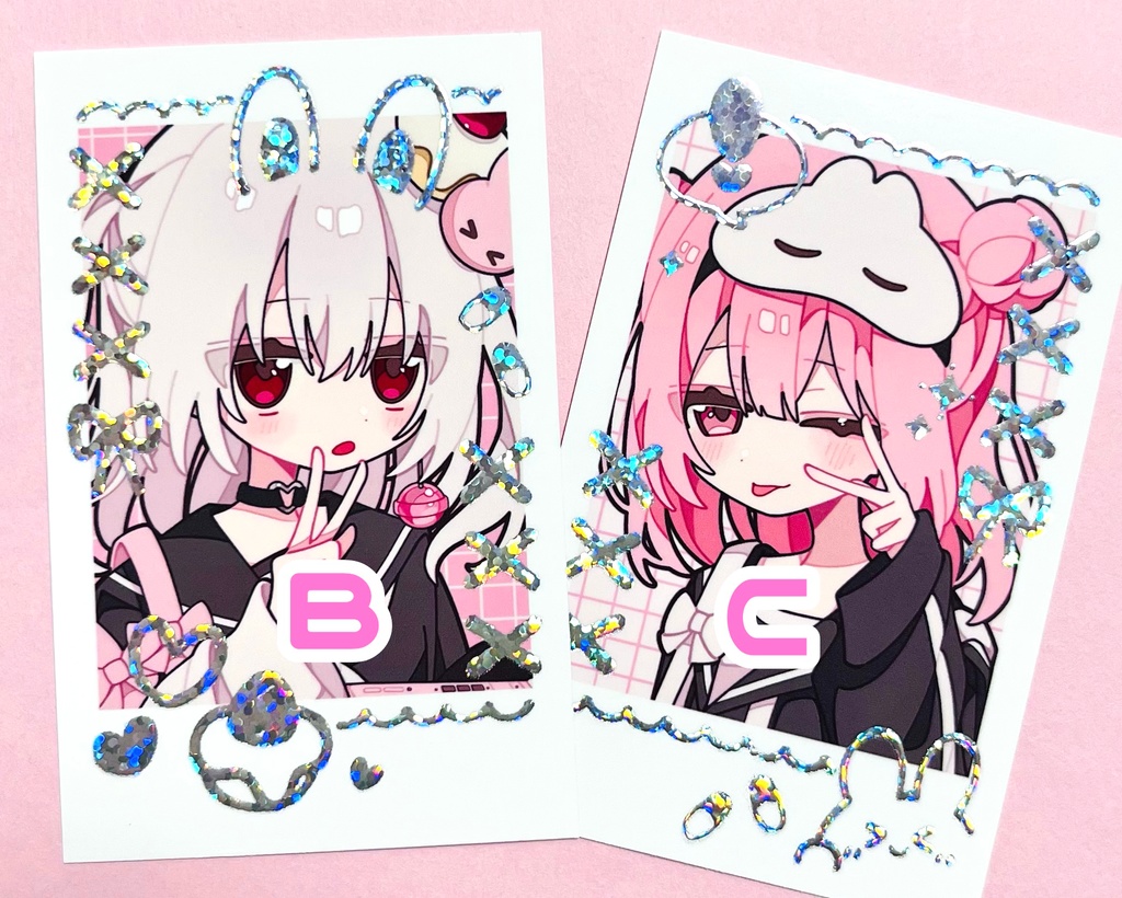 箔押しチェキ風カード