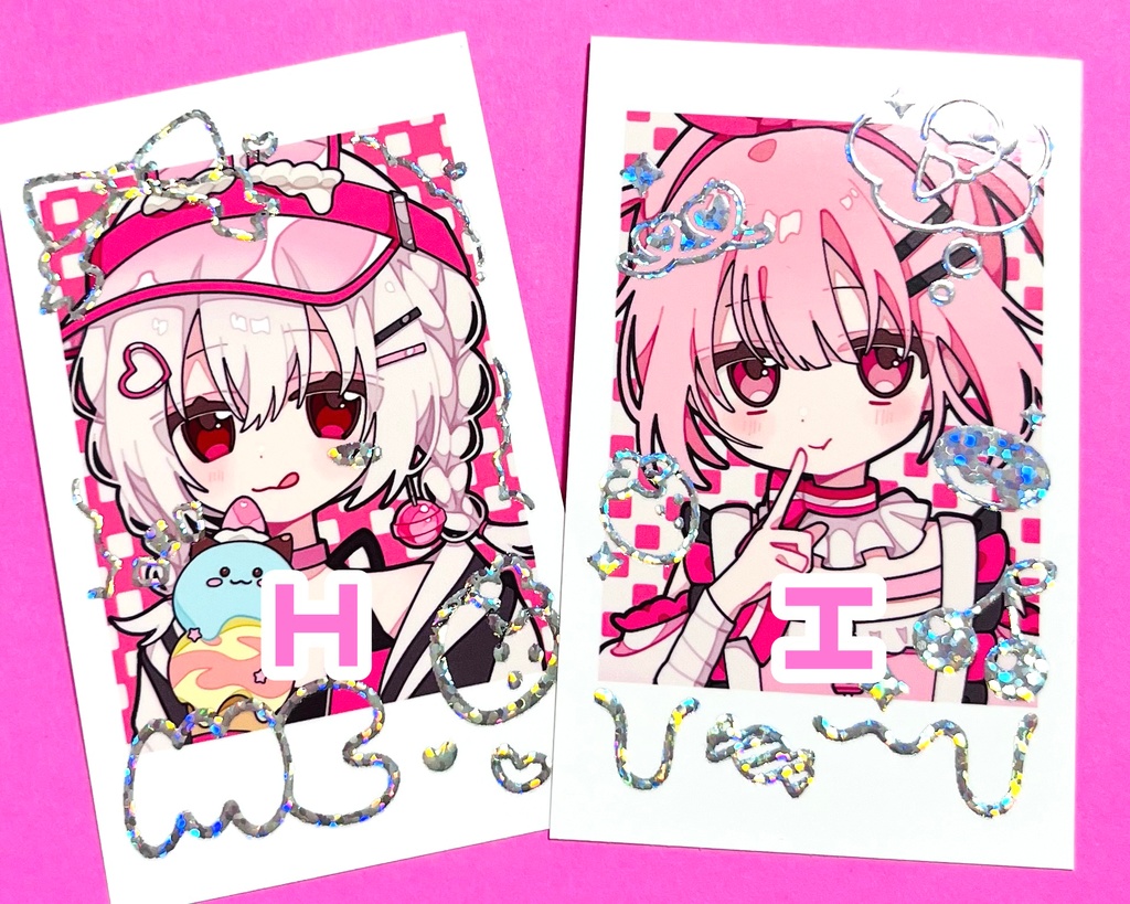箔押しチェキ風カード
