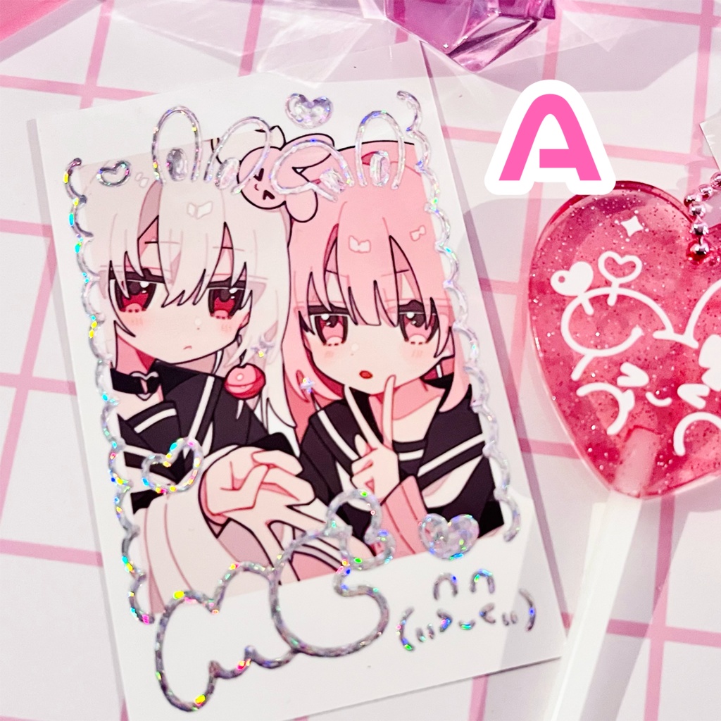 箔押しチェキ風カード