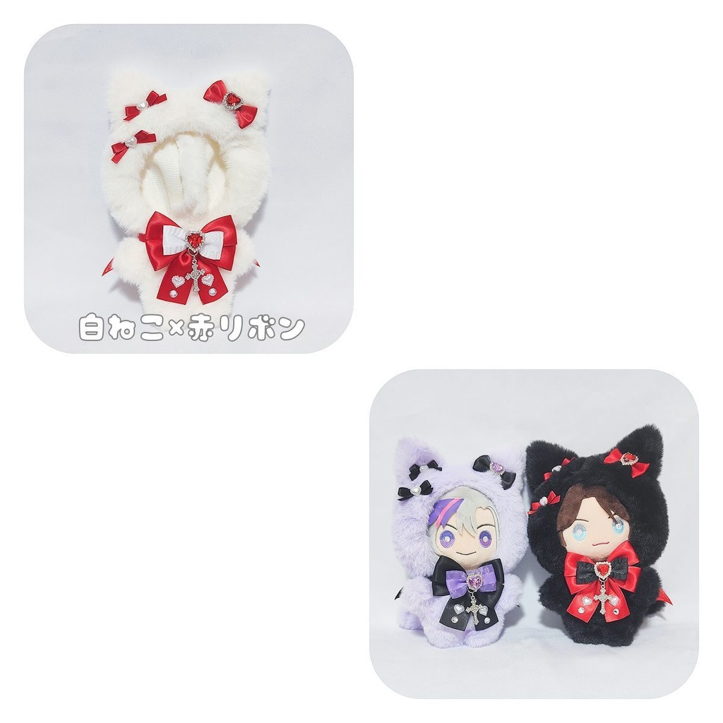 【にじぬいサイズ】羽付きねこちゃん着ぐるみ