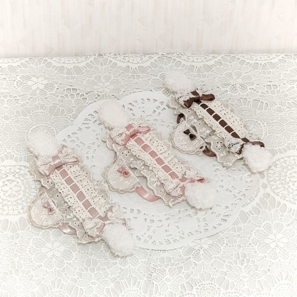 【11～12cmぬい】たれみみうさぎのヘッドドレス