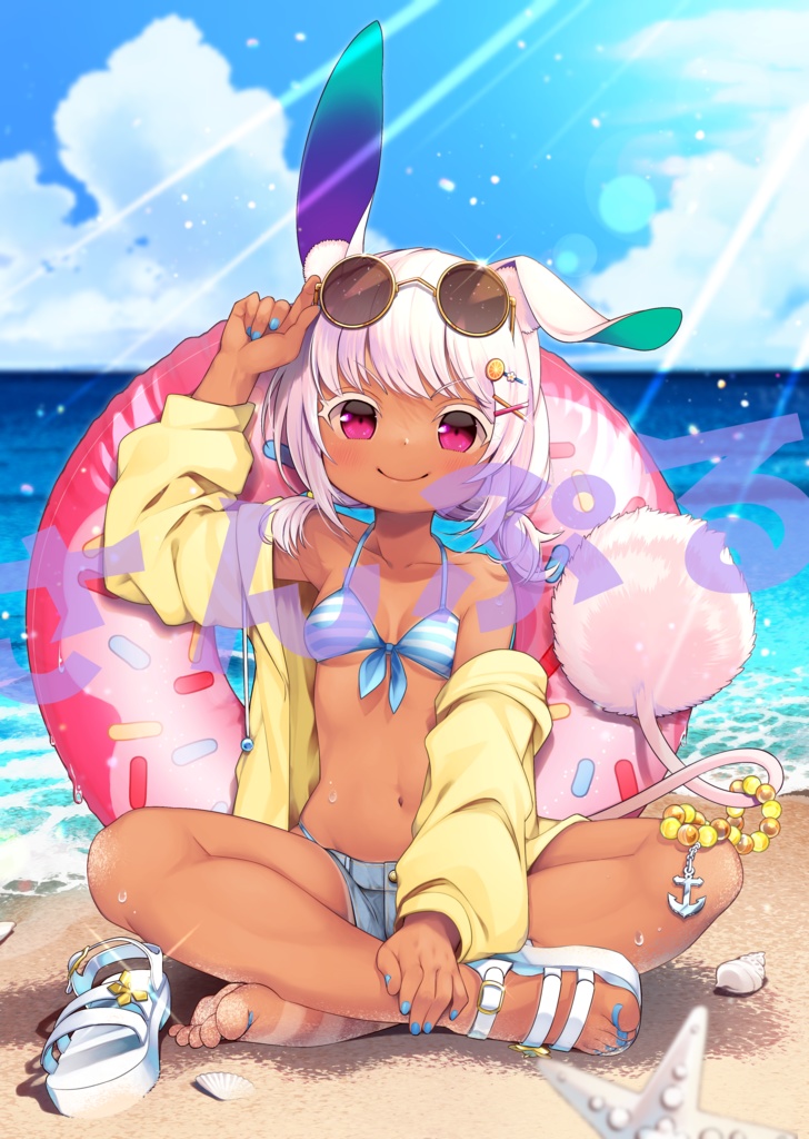 ビキニなふわりアクリルブロック