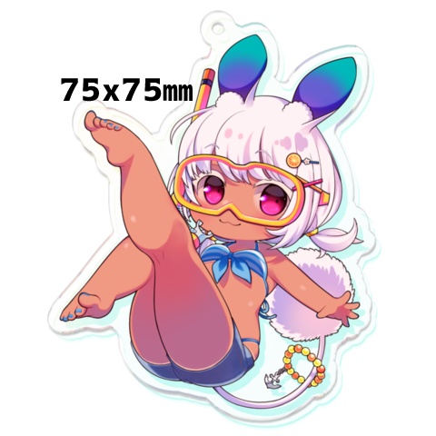 もちぷり！ビキニなふわりオーロラアクキー