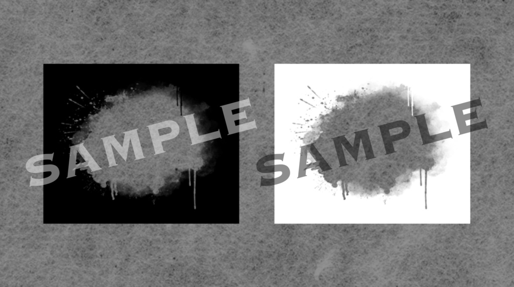 【無料】フレーム(水彩にじみ)|No.02