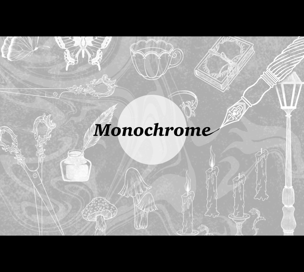 【イラスト素材】モノクロ|No.03