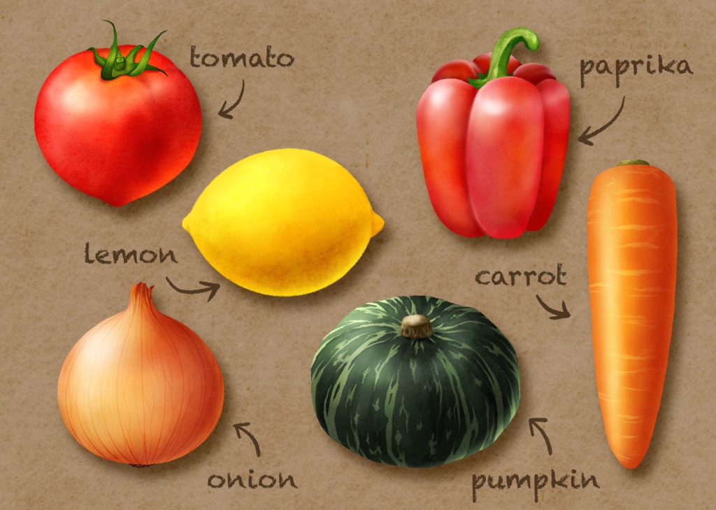 【イラスト素材】青果店|No.05