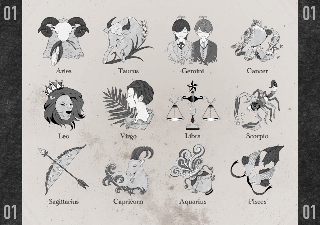 【イラスト素材】12星座|No.06