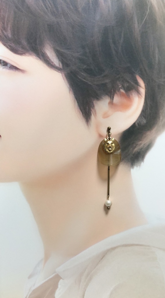 狼とコーヒー ヴォルフイメージピアス