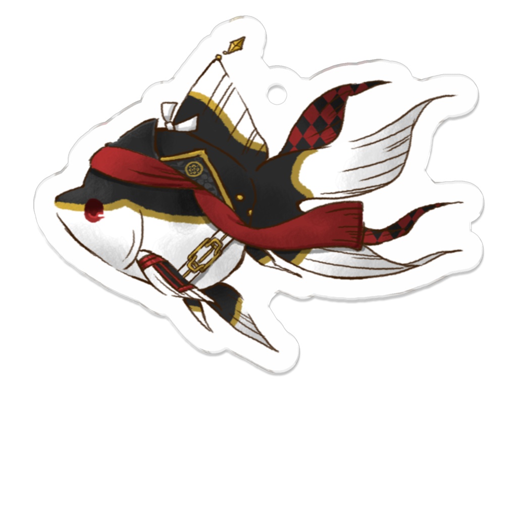 刀剣金魚 加州清光アクキー