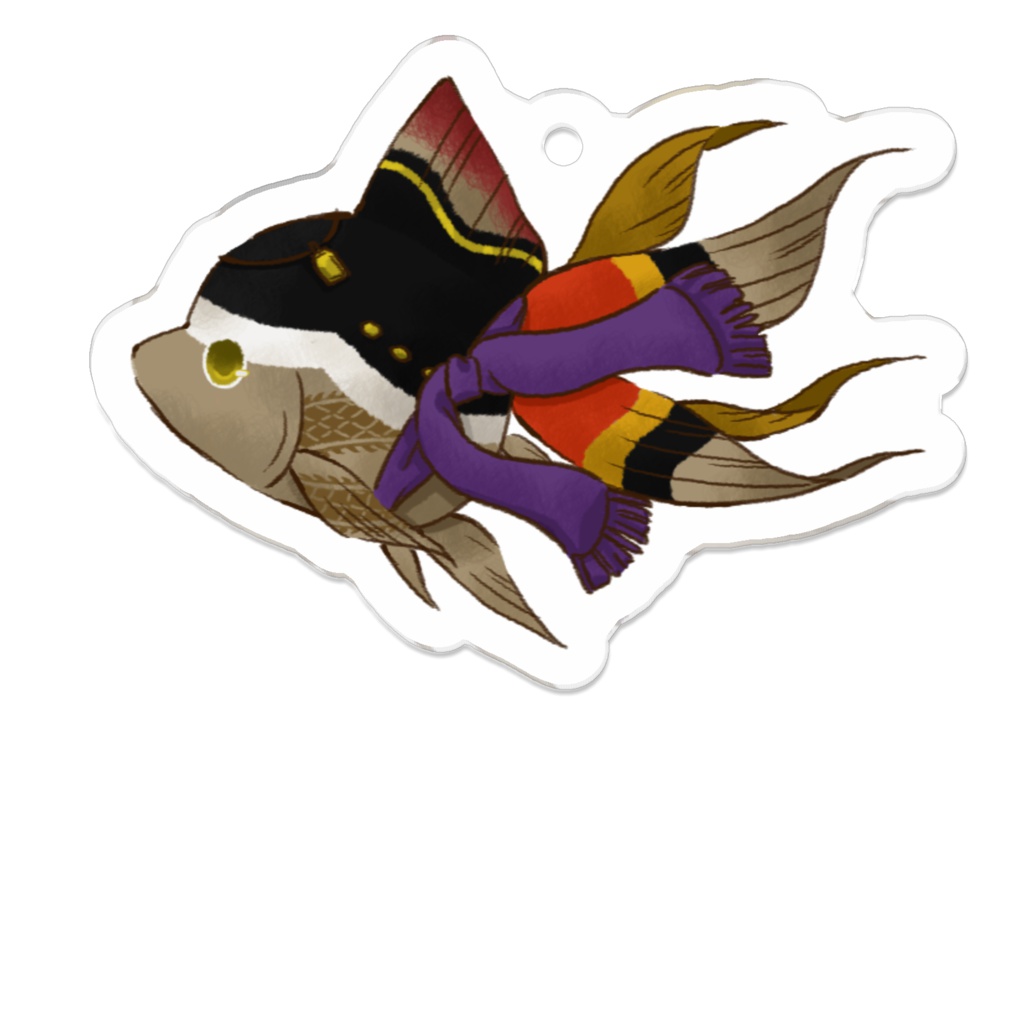 刀剣金魚 大倶利伽羅アクキー