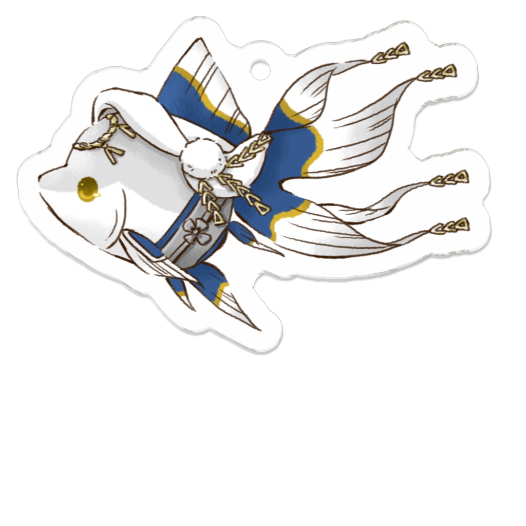 刀剣金魚 鶴丸国永アクキー