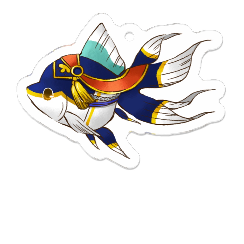 刀剣金魚 一期一振アクキー