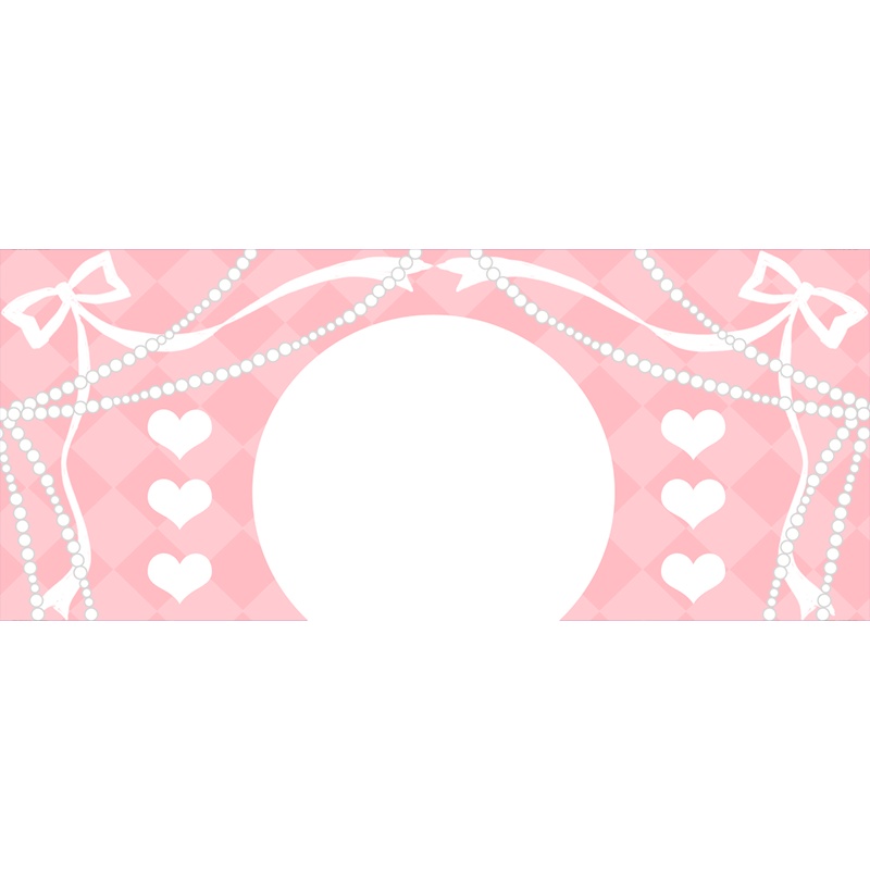 リボンとパールのヘッダー