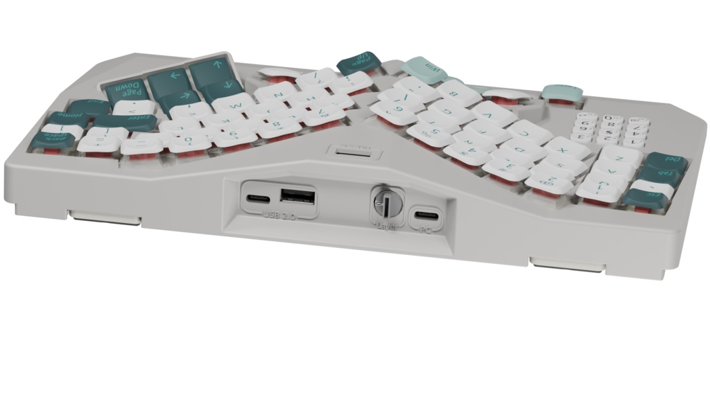 PCキーボード Nanaju 3Dモデル Blender用(blendファイル)