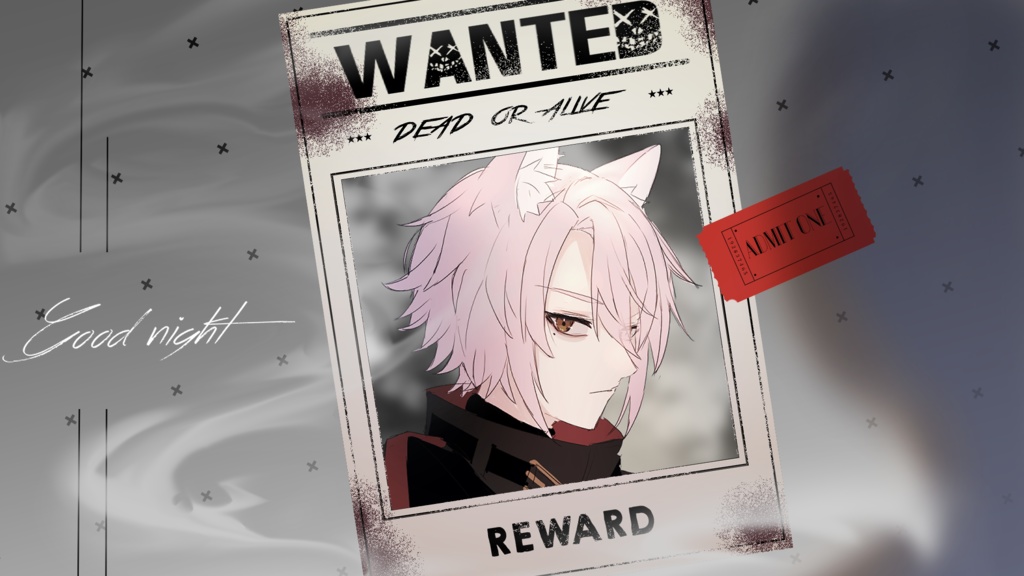 【フリー素材】指名手配ポスター風