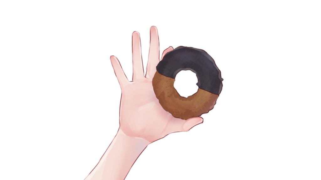 【フリー素材】おはようドーナツ