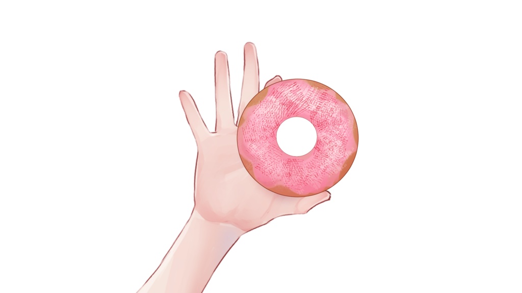 【フリー素材】おはようドーナツ