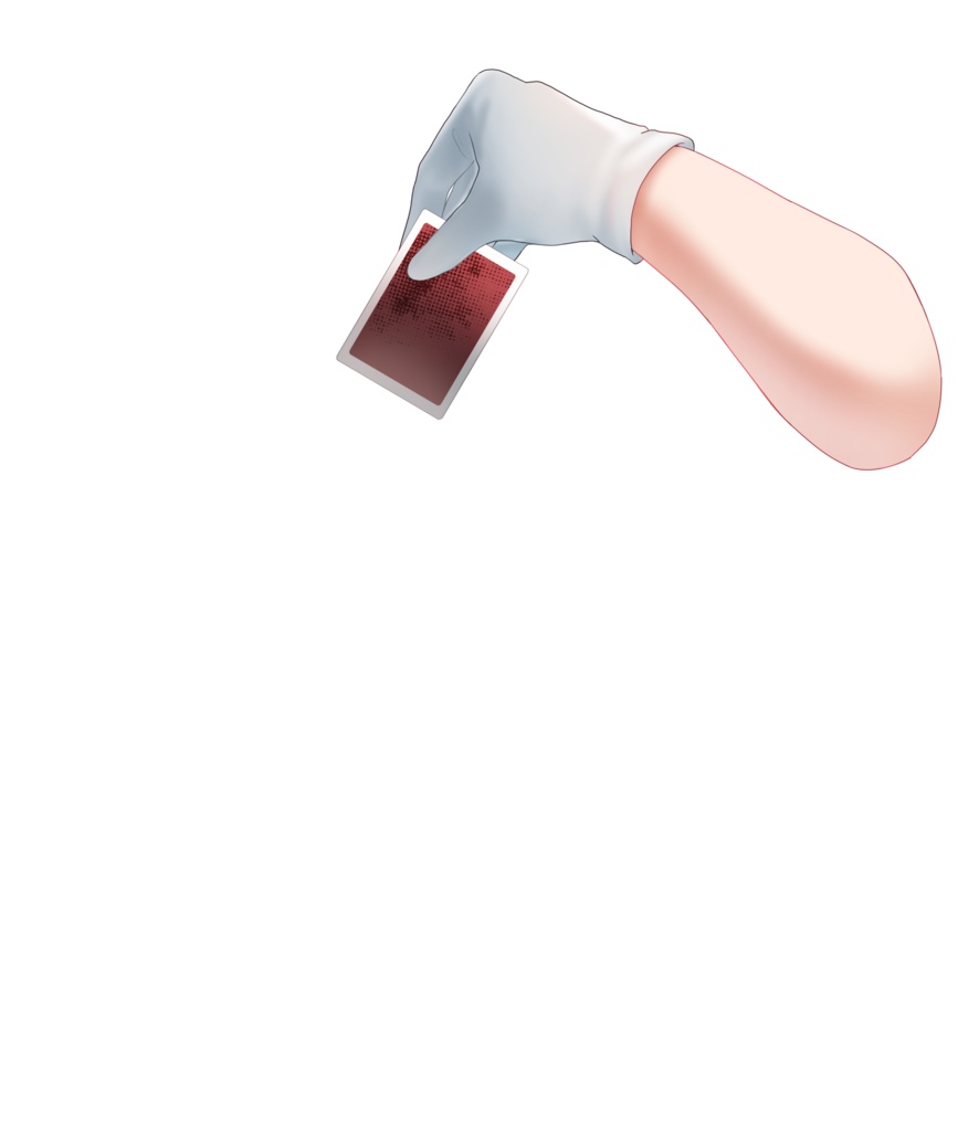 【フリー素材】カードを持つ手と扇子を持つ手素材【Vtuber素材】