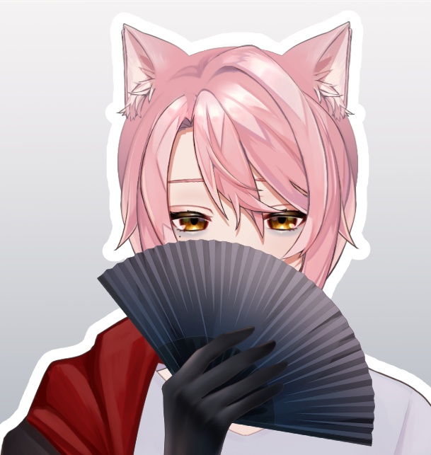 【フリー素材】カードを持つ手と扇子を持つ手素材【Vtuber素材】