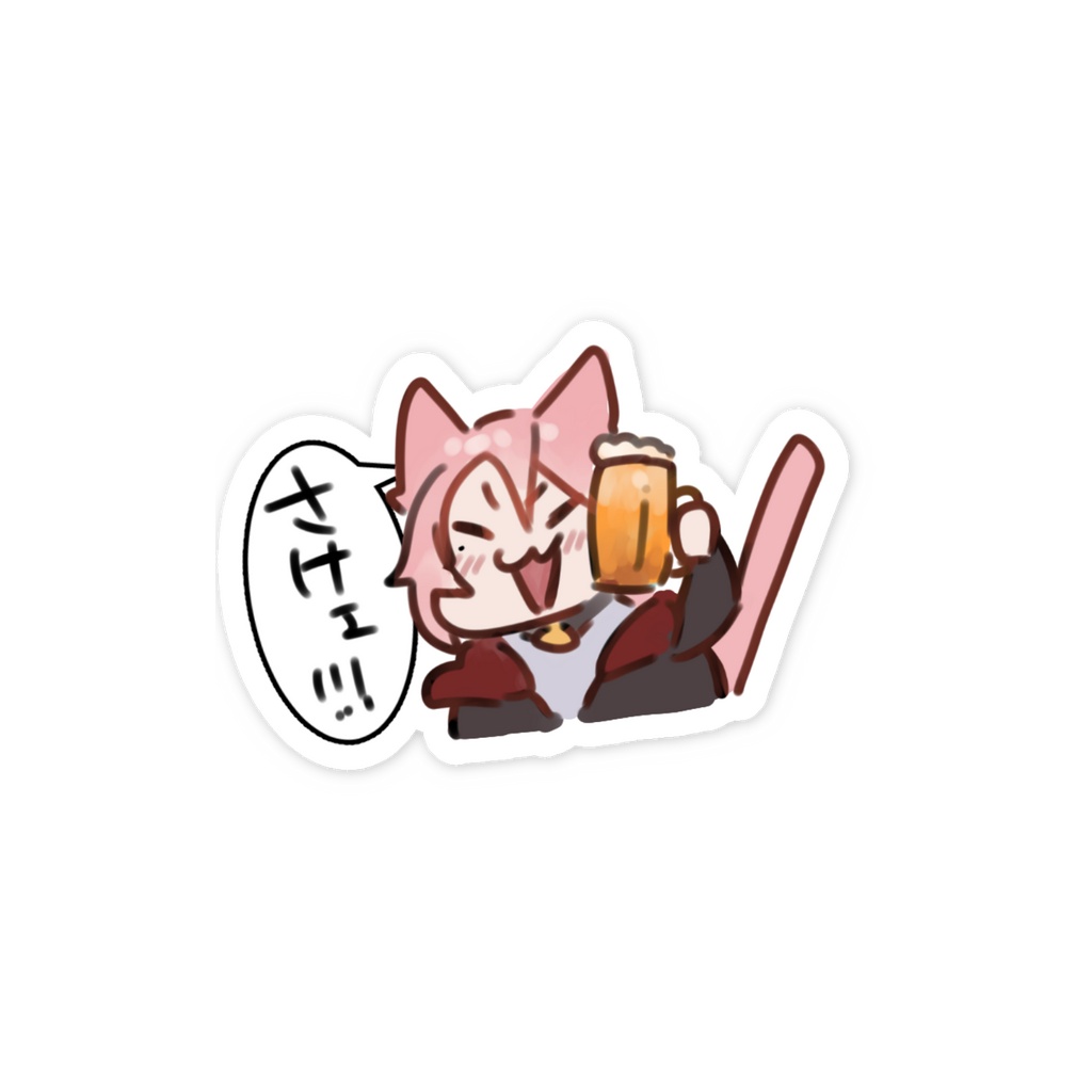 【5周年記念】灰崎色綺スマホステッカー