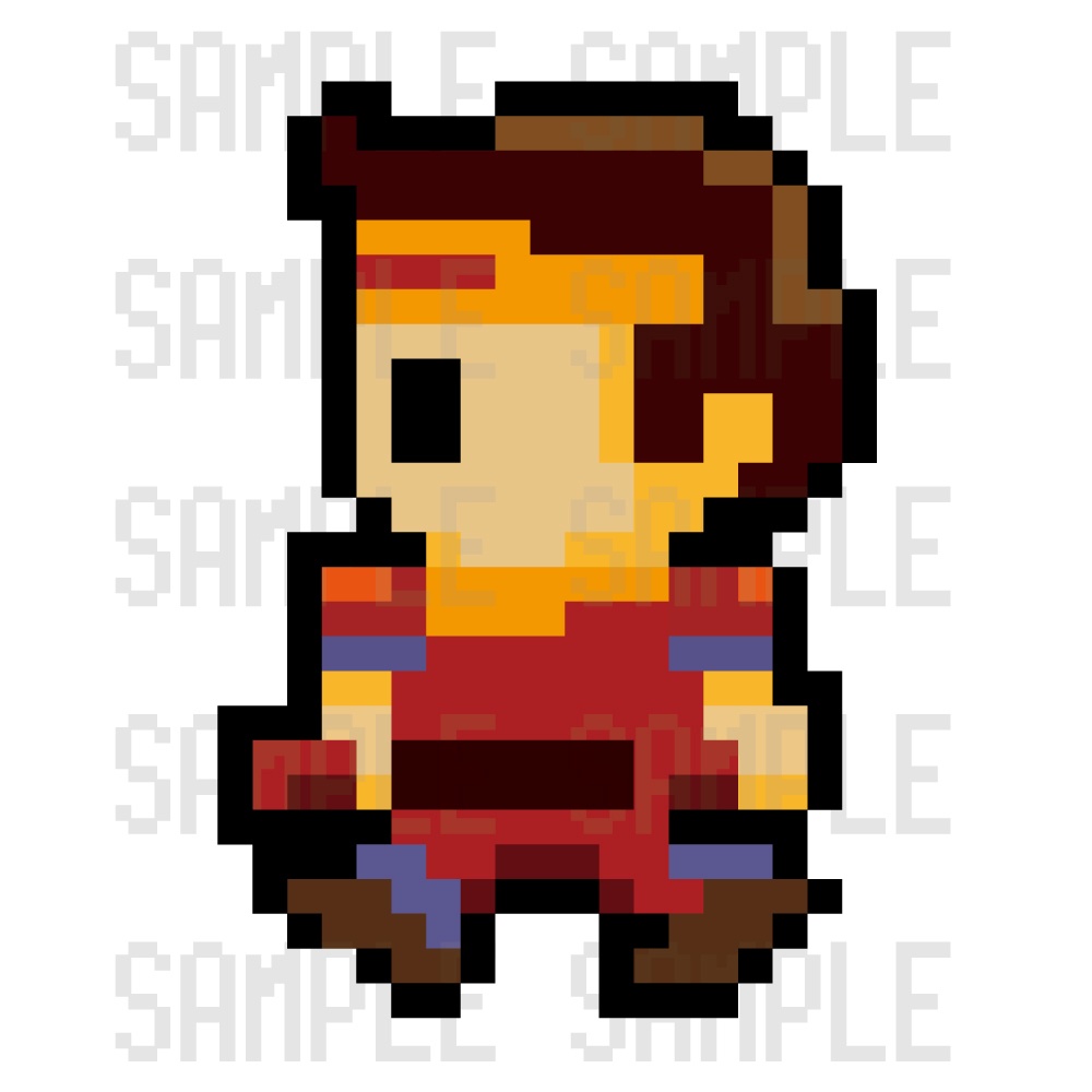 ドット絵素材・剣士