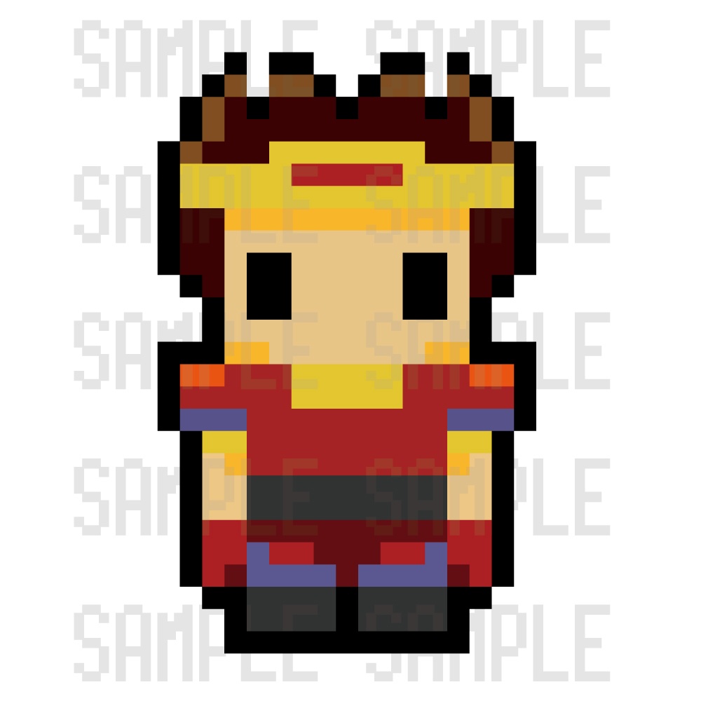 ドット絵素材・剣士